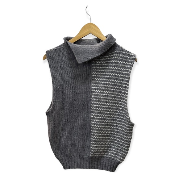 Vintage Hand Knit Sweater Vest - Picture 4 of 10